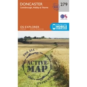 Image of Doncaster, Conisbrough, Maltby and Thorne by Ordnance Survey (Sheet map, folded, 2015)