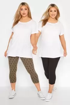 image of 2 Pack Cropped Leggings