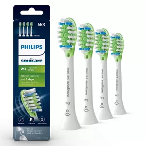 image of Philips W3 Premium White Standard HX9064/17 White Sonic Toothbrush Heads 4pcs