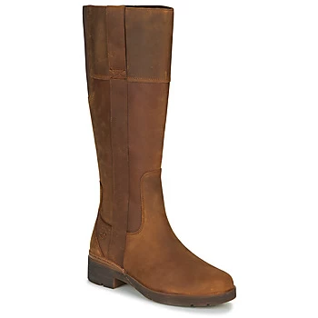 Image of Timberland GRACEYNTALLSIDEZIPWP womens High Boots in Brown,4,5