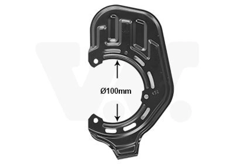 Image of VAN WEZEL Brake disc backing plate VAN WEZEL 3781371