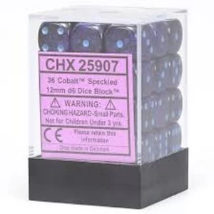 Image of Chessex Speckled D6 Dice Set of 36 - Cobalt