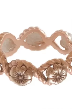Image of Ladies Olivia Burton Rose Gold Plated Rope Ring OBJ16FSR05