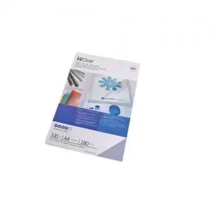 Image of GBC HiClear Binding Cover A4 180 Micron Clear Pack 25