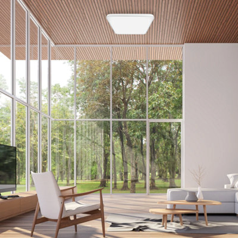 Image of Milagro Fabio Ceiling Lamp 47cm Bulit In Eco LED Light Source Great Value White unisex