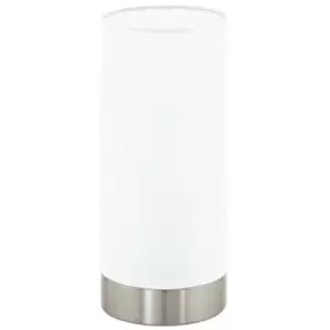 Damasco Cylindrical Table Lamp Chrome - Eglo