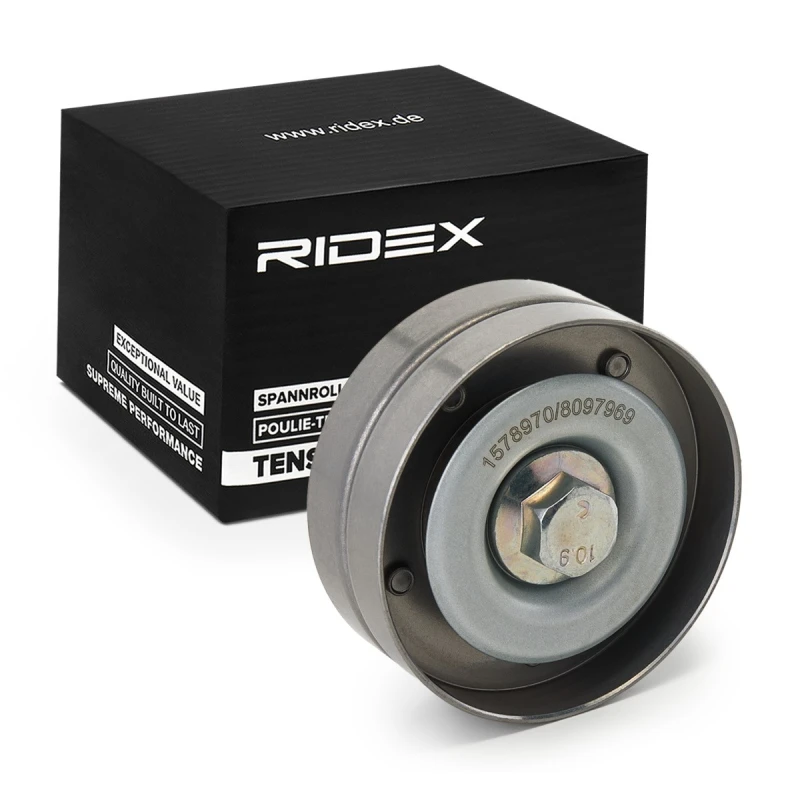 Image of RIDEX 312D0055 Idler Pulley Deflection/Guide Pulley,v-ribbed belt (312)