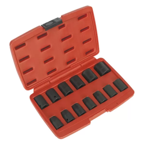 Image of Genuine SEALEY AK5613M Impact Socket Set 13pc 1/2Sq Drive Metric