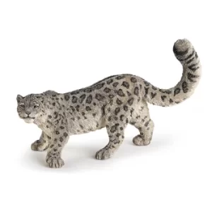 image of PAPO Wild Animal Kingdom Snow Leopard Toy Figure, Three Years or Above, Multi-colour (50160)