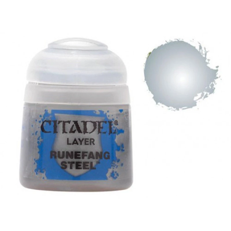 Image of Citadel Games Workshop Colour Layer: Runefang Steel (12ml) Paint Multi