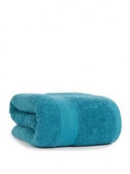 image of Essentials Collection 100% Cotton 450 Gsm Quick Dry Jumbo Bath Sheet ; Teal