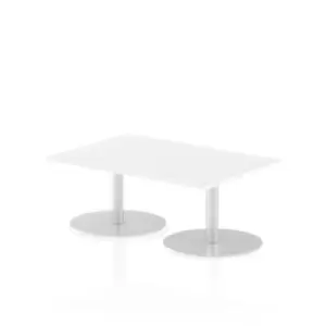Image of Italia Poseur Table Rectangle 1200/800 Top 475 High White