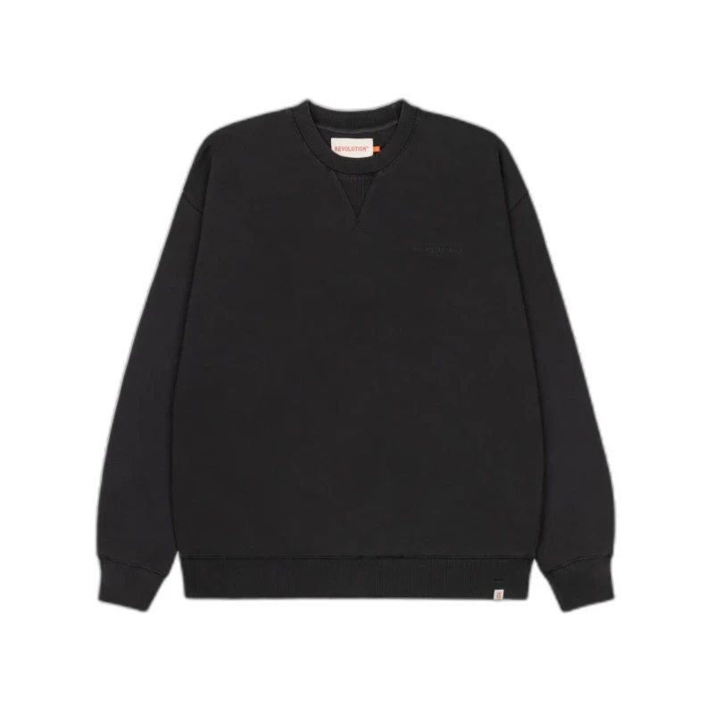 Image of Revolution Organic cotton sweatshirt Revolution Noir Unisex S