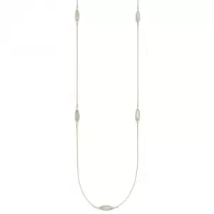 image of Navette Mother of Pearl Yellow Gold Necklace GN352W