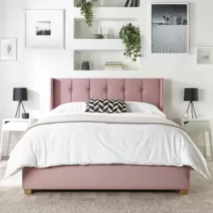 Image of CL Utopia Velvet Kingsize Ottoman Bedframe - Blush