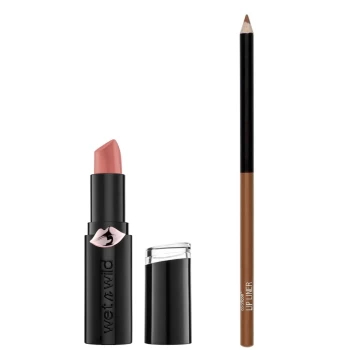 Image of wet n wild Mega Last Matte Lipstick and Color Icon Lip Liner Duo (Various Shades) - Bare it All