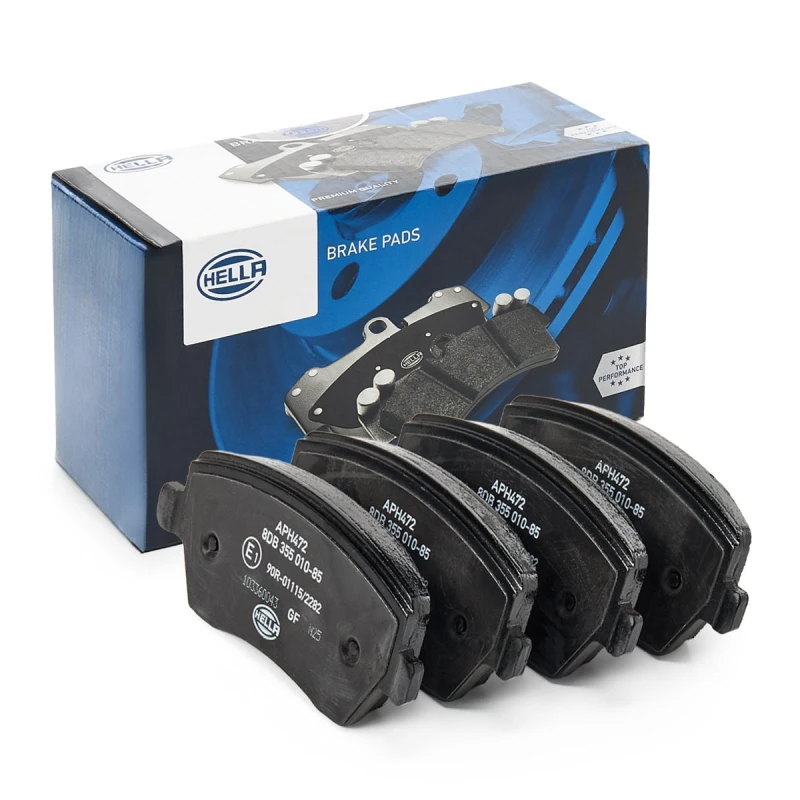Image of HELLA Brake pad set HELLA 8DB 355 010-851