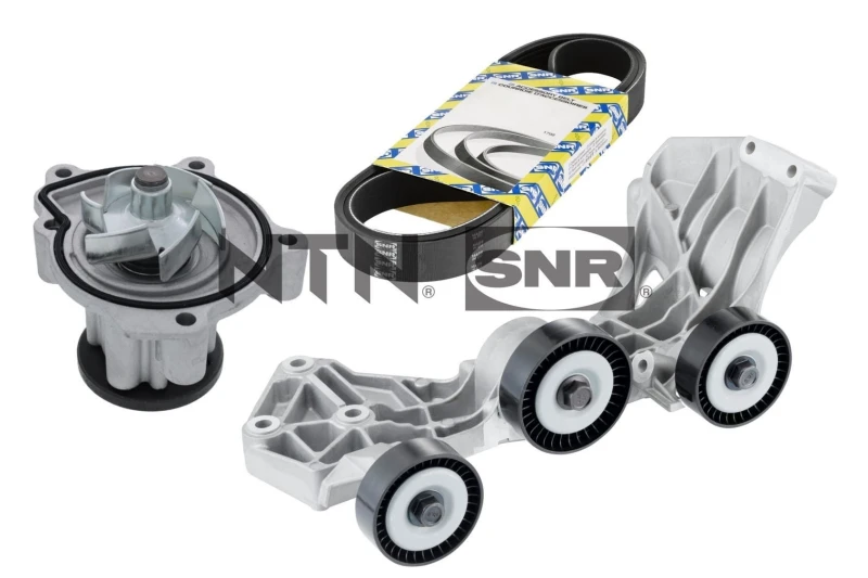 Image of Water Pump + V-Ribbed Belt Kit SNR KAP851.030