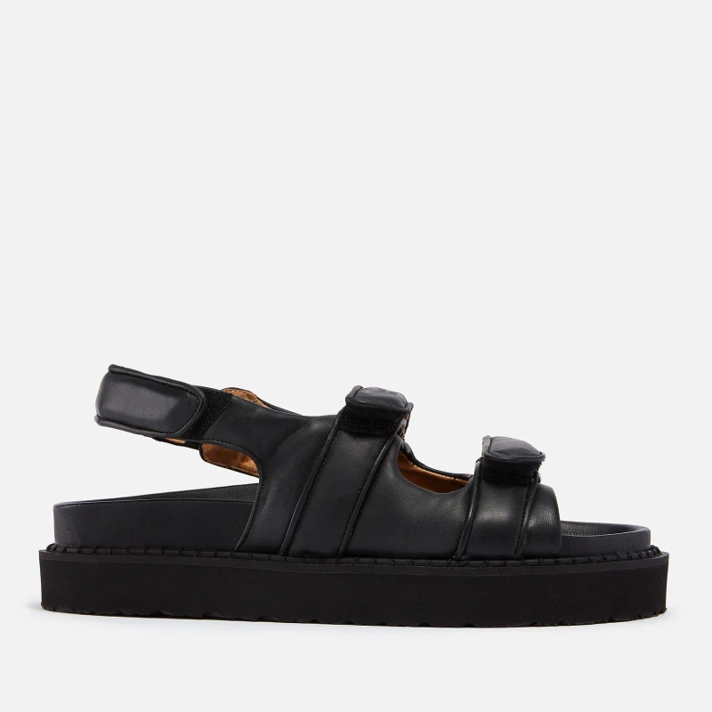 Image of Isabel Marant Madee Leather Sandals Black female UK 4