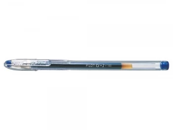 Image of Pilot G105 Gel Ink Pen Ergonomic Grips 0.5mm Tip 0.3mm Line Blue Pack of 12 Pens