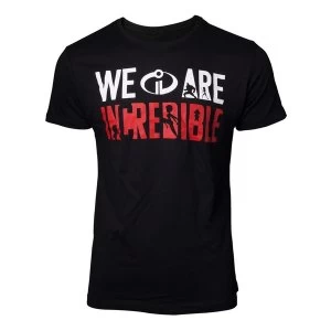 Image of Disney - We Are Incredible Mens Large T-Shirt - Black