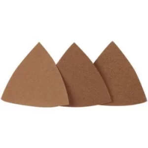 Image of Proxxon Micromot 28 891 Delta grinder blade Hook-and-loop-backed, Unperforated Grit size 80 Width across corners 65mm 25 pc(s)