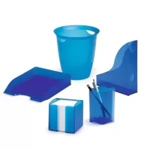 Image of Durable Magazine Rack Basic A4, Pack of 1 Transparent Blue