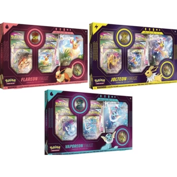 Image of Pokemon TCG: Vaporeon/Jolteon/Flareon VMAX Premium Collection - One At Random
