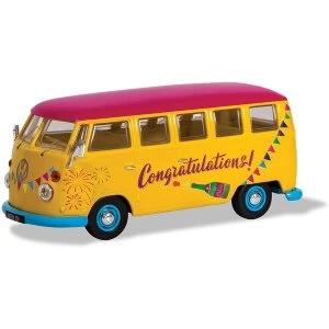 Image of Corgi Volkswagen Campervan Congratulations Diecast Model