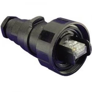 Image of Bulgin PX0834B RJ45 Connector Flexible IP68 RJ45 Plug straight
