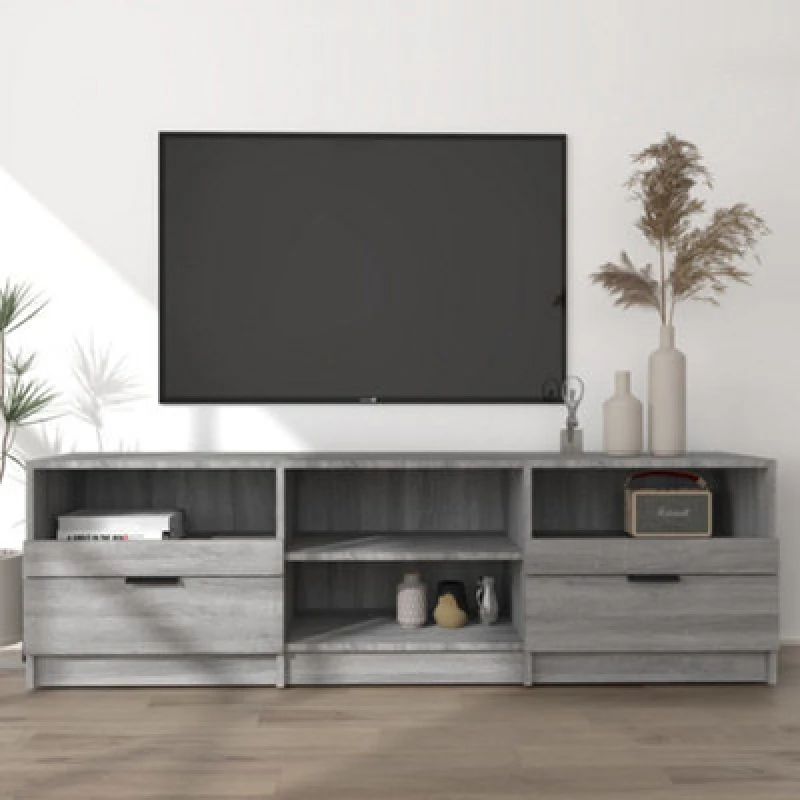 Image of Vidaxl TV Cabinet Grey Sonoma 150X33.5X45cm Engineered Wood