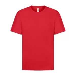 Image of Casual Classic Mens Ringspun Tee (M) (Red)