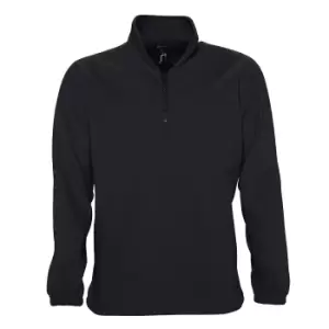 Image of SOLS Ness Unisex Zip Neck Anti-Pill Fleece Top (M) (Charcoal)