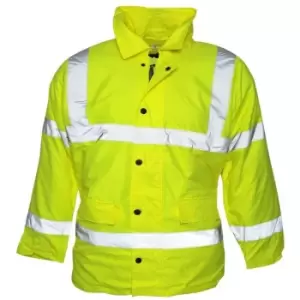 Image of Absolute Apparel Mens Hi Viz Jacket (2XL) (Saturn Yellow) - Saturn Yellow