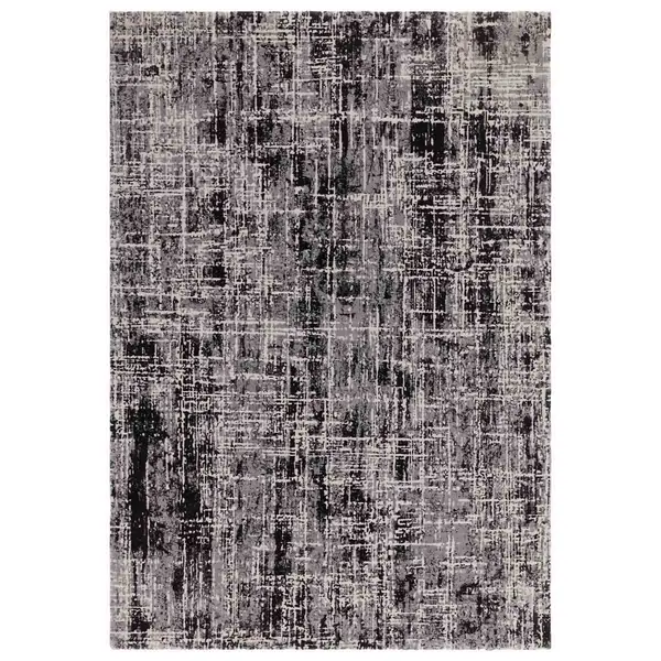 Image of Asiatic Kuza 160X230Cm Abstract Black Rug KUZA1602300012