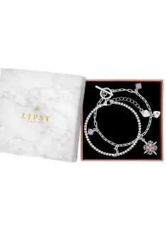 Image of Silver Pastel Celestial 2 Pack Bracelets - Gift Boxed