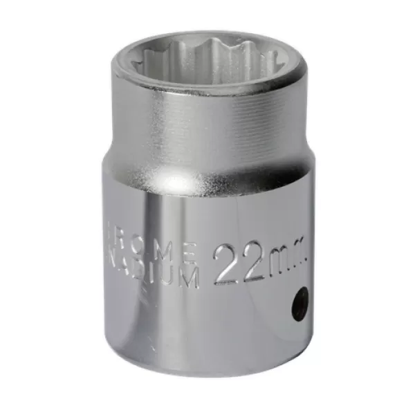 image of Genuine SEALEY S34/22 WallDrive&#174; Socket 22mm 3/4Sq Drive