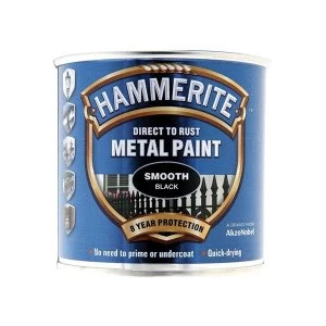 image of Hammerite Direct to Rust Smooth Finish Metal Paint Cream 250ml