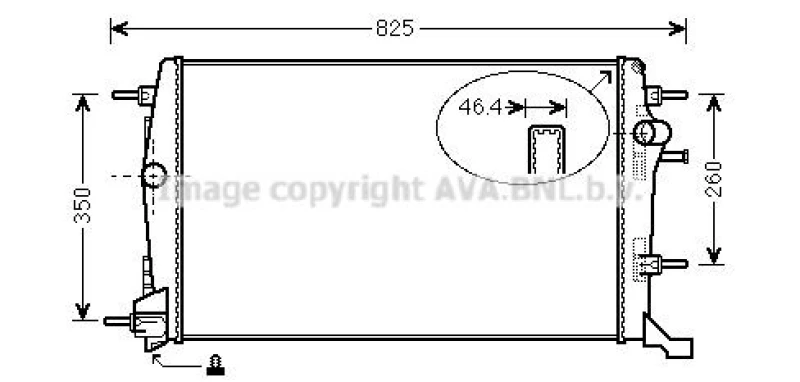 Image of Engine radiator PRASCO RTA2616