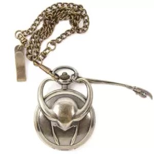 image of Marvel Loki Antique Goldstone Pocket Watch