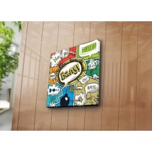 Image of 4545K-108 Multicolor Decorative Canvas Painting
