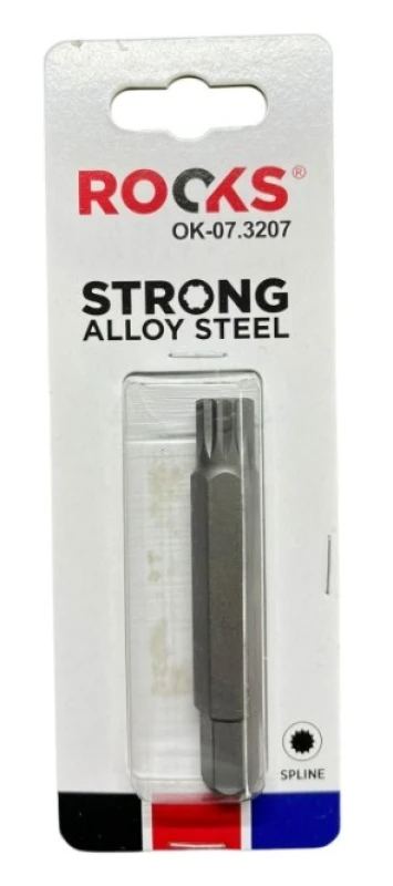 Image of ROOKS OK-07.3207 Screwdriver Bit Square Drive Tang Size: 10 (3/8")mm (inch) Screwdriver Bit (5514)