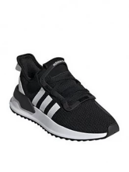 Image of adidas Originals U_Path Junior Trainers - Black/White, Size 4