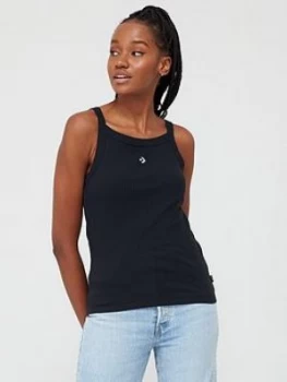 Image of Converse Core High Neck Tank - Black, Size XL, Women