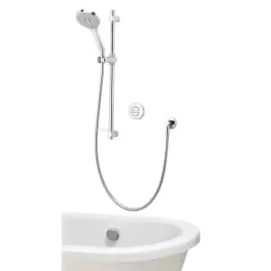 image of Aqualisa Unity Q Smart Divert Gravity Pumped Concealed Shower with Adjustable Head & Bath Filler