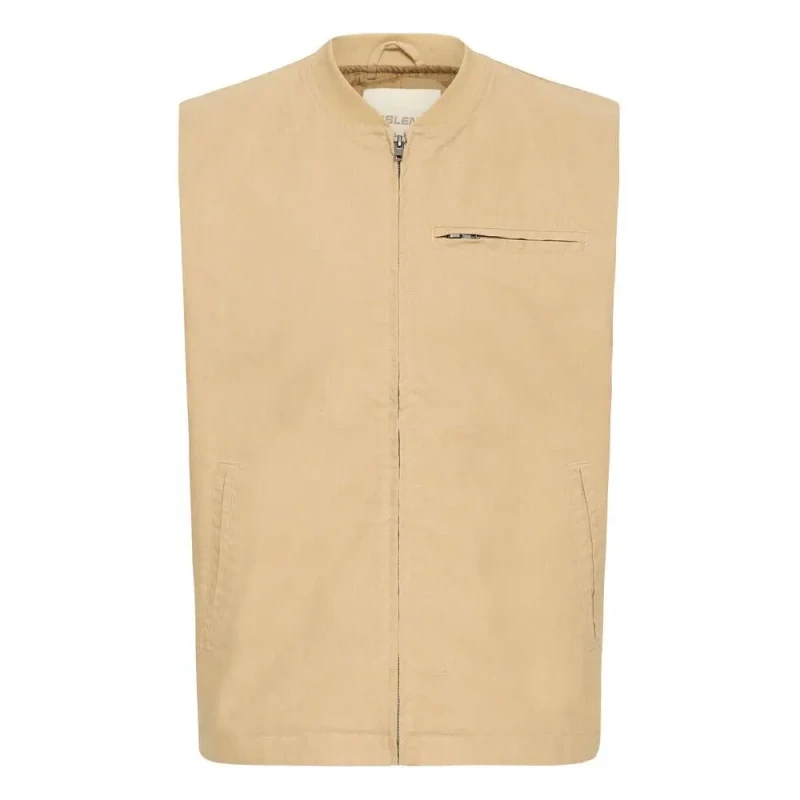 Image of Blend Sleeveless jacket Blend Fontana Beige Male L