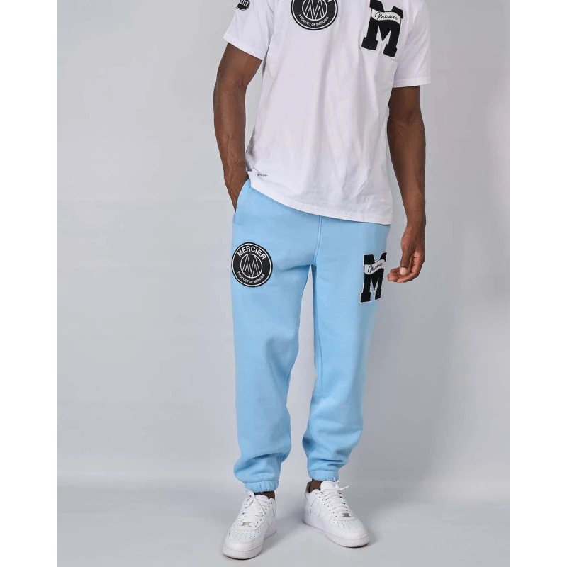 Image of Mercier Hybrid Badge Joggers - Blue Blue M