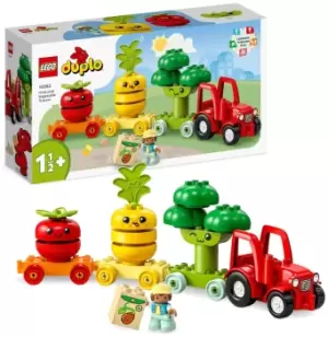 image of LEGO DUPLO My First Fruit and Vegetable Tractor Toy 10982