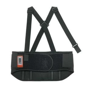 image of Ergodyne ProFlex 1600 Standard Elastic Large Back Support Black