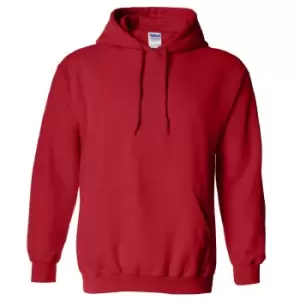 image of Gildan Heavy Blend Adult Unisex Hooded Sweatshirt / Hoodie (M) (Red)